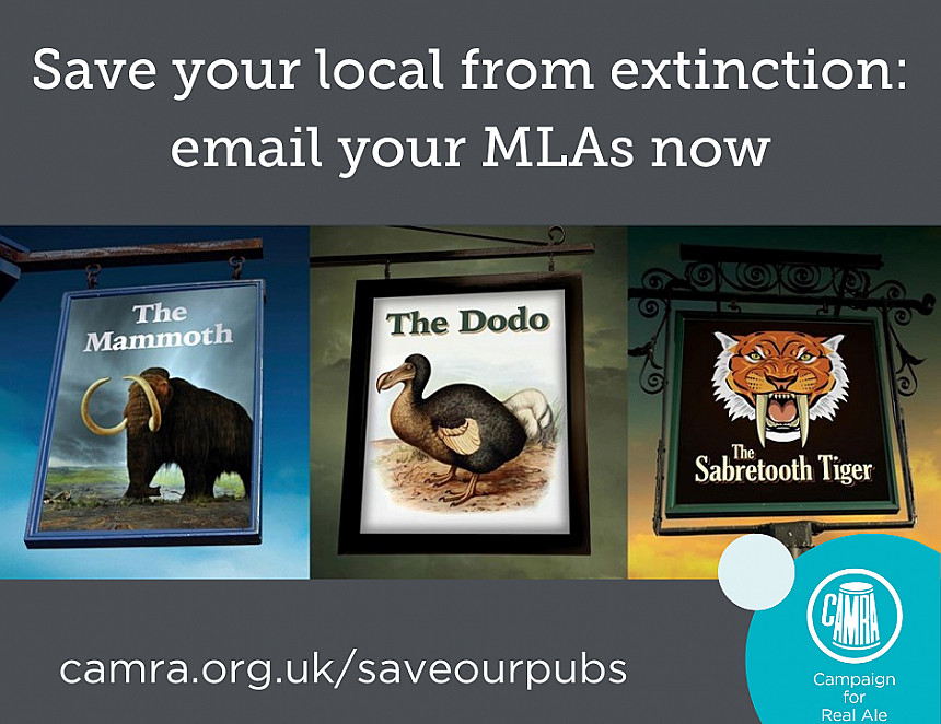 Write to your MP now to save pubs from extinction