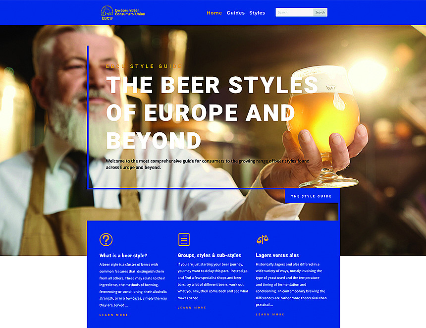 New online guide to European beer styles unveiled