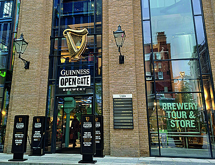 Guinness back brewing in London