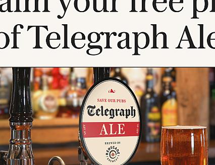Have a beer on the Telegraph