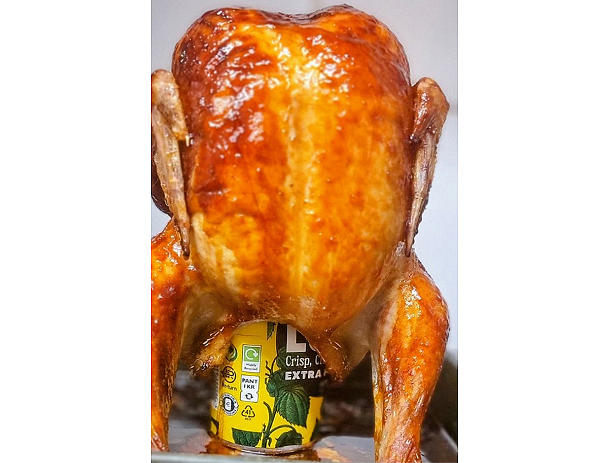 Beer can chicken
