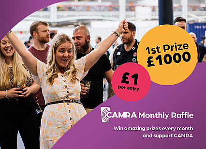 CAMRA Monthly Raffle update – August